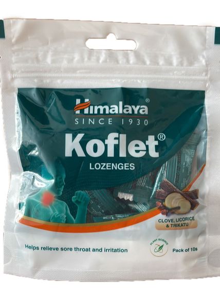 Кофлет, Koflet, 6 шт,  леденцы кашля Хималая ( Himalaya Herbalsr) | Зображення 1