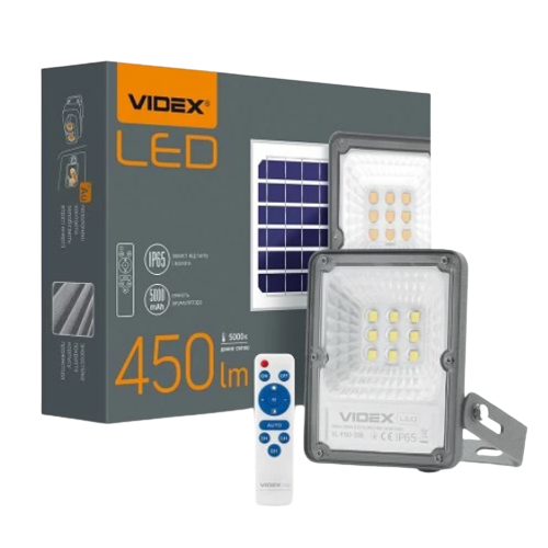 LED-прожектор 10W 5000К 3,2V автономний VL-FSO-205 Videx | Зображення 4