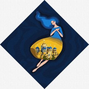Картина за номерами "Берегиня Володимирська" Ідейка KHO4913 30х30 см