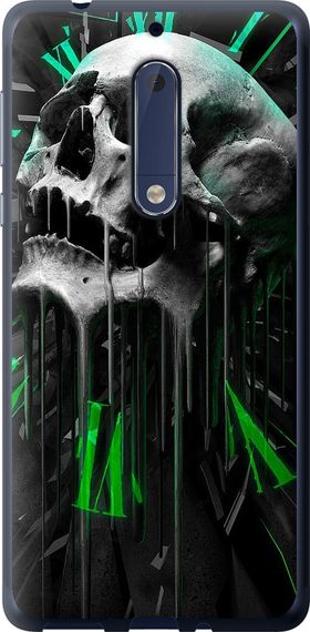 Чехол на Nokia 5 Череп-часы "4100u-804-17620"