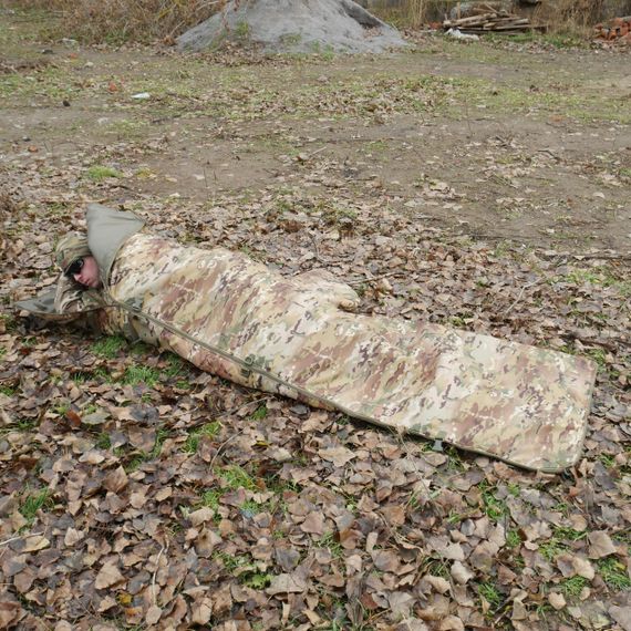 Спальний мішок-пончо 6в1 Multishelter Kiborg Мультикам утеплений | Зображення 7