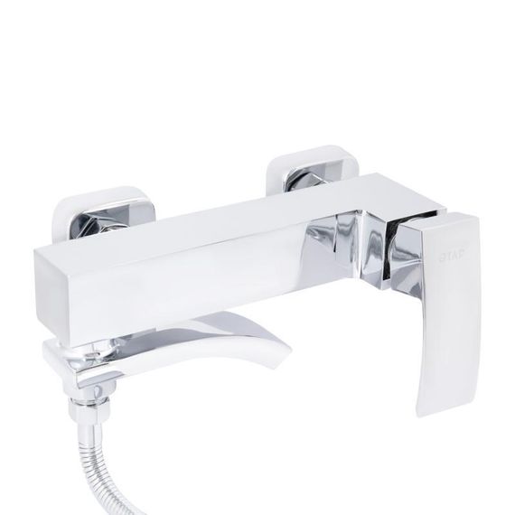 Смеситель для ванны Qtap Swan Cascada с поворотным изливом (c душевым гарнитуром) QTSWA260CRM45565 Chrome | Зображення 3