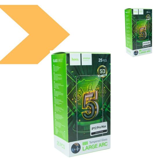Захисне скло HOCO G12 5D для iPhone 12 Pro Max (39492-01_509) | Зображення 1