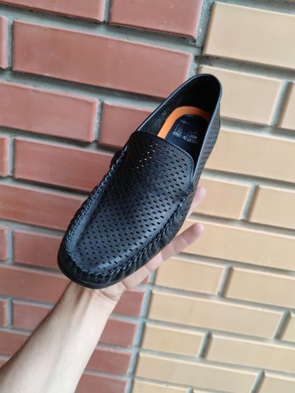 Шкіряні мокасини з перфорацією 41 розмір | Зображення 5