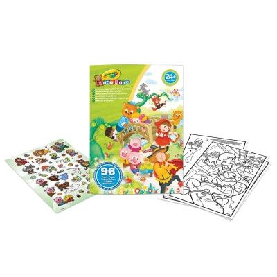 Набор для творчества Crayola Mini Kids Раскраска Любимые сказки, 96 страниц и дополнительно наклейки (25-1081)
