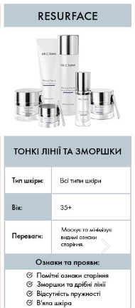 Набор для лица омолаживающий профессиональный Farmasi Resurfase Dr. C. Tuna 35+ | Зображення 1