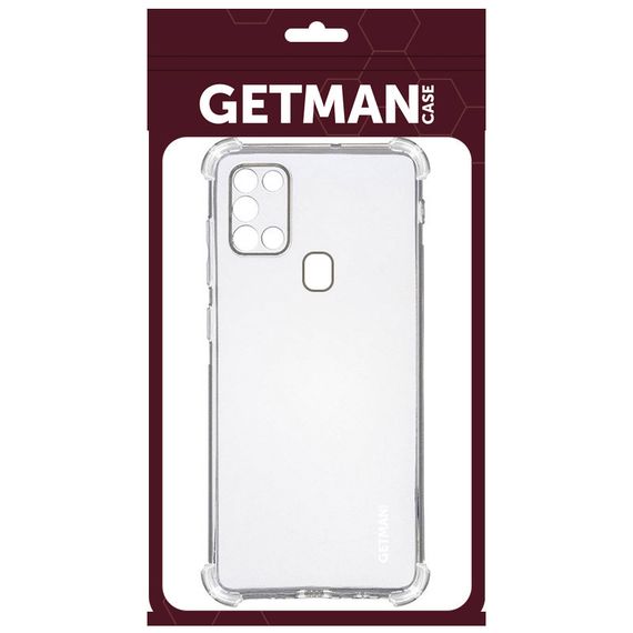 TPU чехол GETMAN Ease logo кути посилені для Samsung Galaxy A21s | Зображення 1