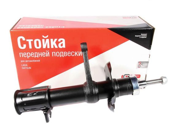 Амортизатор (стойка) в сборе ВАЗ 1117, 1118, 1119 Калина (под пружину "бочку")  ЗАВОД передняя левая ОРИГИНАЛ