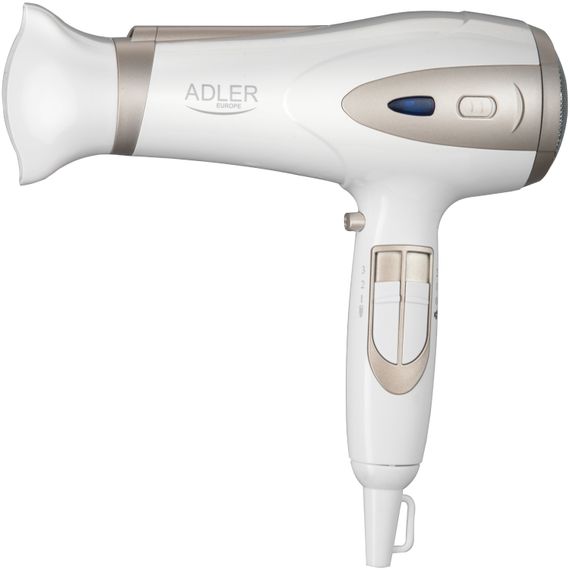 Фен Adler AD 2248 white champagne 2200Вт/ 2 швидкості/ хол.обдув/ темп.режимів-3/ іонізація/ дифузор | Зображення 8