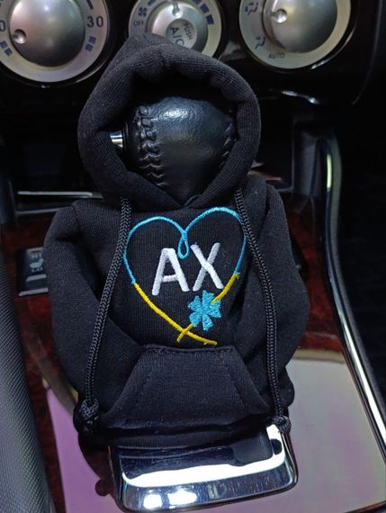 Чохол кофта Худі аксесуар на КПП  Car Hoodie АХ харківська область чорний подарунок автомобілісту 10070