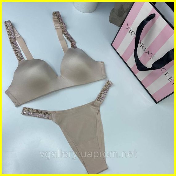 Подарочный набор нижнего белья для девушек Victoria`s Secret, топ + трусики | Зображення 6