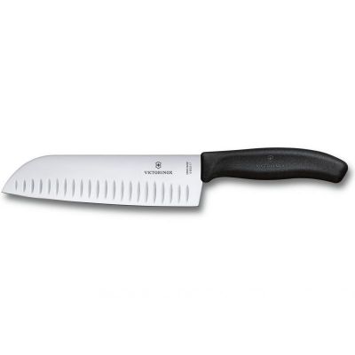 Кухонний ніж Victorinox SwissClassic Santoku 17 см Black (6.8523.17B) | Зображення 1
