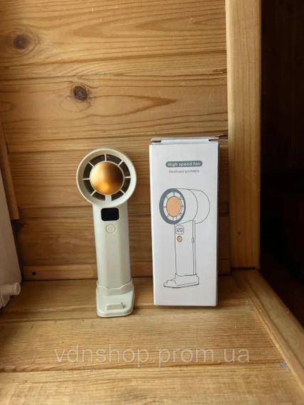 Вентилятор портативний настільний ручний 2025 New Violent Turbo / Gear LY-934 із вбудованим акумулятором та з цифровим дисплеєм, 5 | Зображення 1