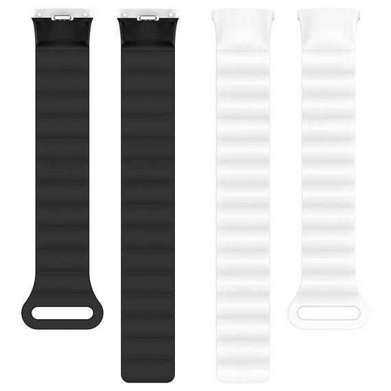Ремешок Dual-color Magnetic для Xiaomi Mi Band 9/8 White / Black | Зображення 3