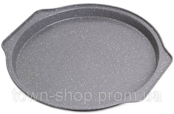 Форма-противень для выпечки пиццы Kamille Bakery Marble 35х33.5х2.5см KM-6015M