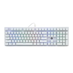 Клавіатура USB Fantech MK855RGB, довжина кабелю 135см, (Eng/Укр/Рус), White, 108к, Q10