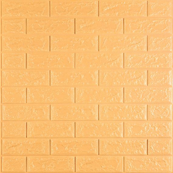 3D панель самоклеюча 700х770х5мм цегла Жовто-пісочний (009-5) SW-00000028