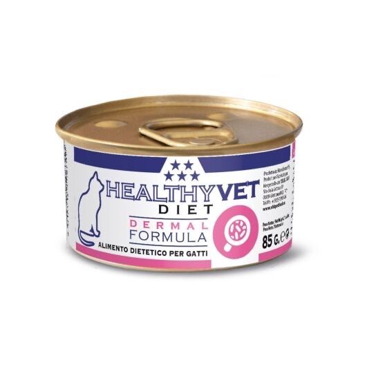 Вологий корм для котів при дерматитах Kippy Healthyvet Diet Dermal Formula, 85 гр