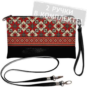 Клатч через плече 25x15 см (KL_GL_15UKR052_BL)