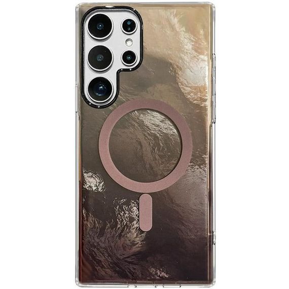 Чохол TPU Shiny Mountain (MagFit) для Samsung Galaxy S25 Ultra Chocolate