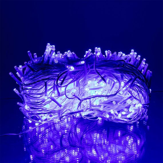 Гірлянда Різдвяна фея вулична 50 м 500 LED білий провід Синій CF500L50MWBL | Зображення 1