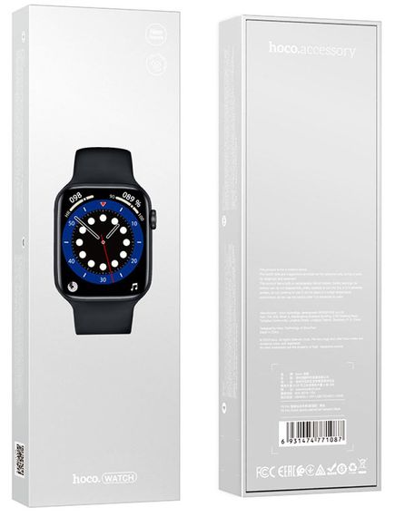 Смарт годинник Hoco Y5 Pro Smart Call Bluetooth розумний годинник спортивний фітнес Чорний | Зображення 6