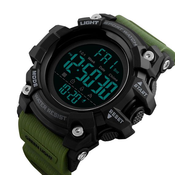 Чоловічий годинник Skmei 1384 Black-Military Wrisband | Зображення 1