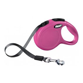 Рулетка Flexi New Classic XS, лента 3 м, розовый