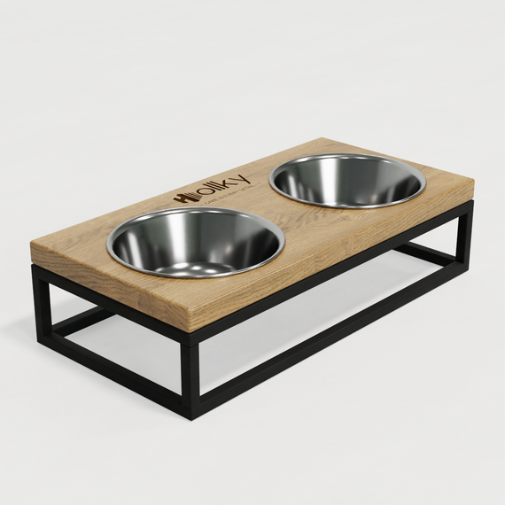 Миски на підставці для маленьких собак та котів Hollky Base S (2 × 0,45 л) BS-36187-BLNT | Зображення 2