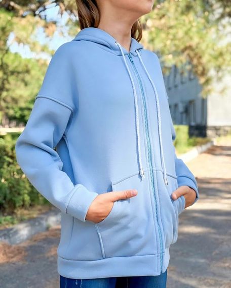 Худі для дівчинки (підлітковий) Носи своє 170 Блакитний (p-12078-133867) | Зображення 4