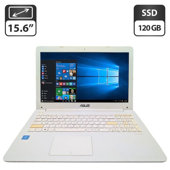 Ноутбук Asus E502S / 15.6" (1366x768) TN / Intel Pentium N3700 (4 ядра по 1.6 - 2.4 GHz) / 4 GB DDR3 / 120 GB SSD / Intel HD Graphics / WebCam б/в