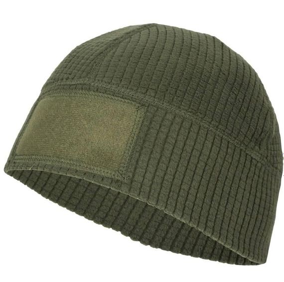 Шапка Helikon Range Beanie Grid Fleece - олива.