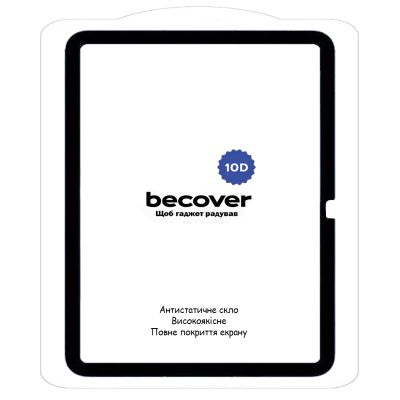 Стекло защитное BeCover 10D Apple iPad 10.9&quot; 2023 Black (710576) | Зображення 1