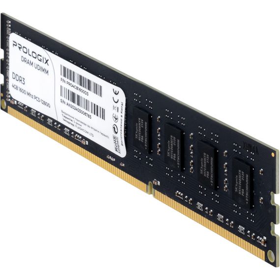 Модуль пам'яті для комп'ютера DDR3 4GB 1600 MHz Prologix (PRO4GB1600D3) | Зображення 2