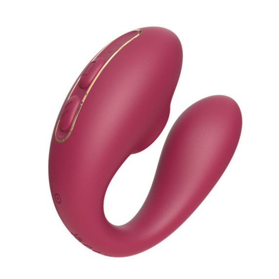 Смарт вібратор для пар вакуумний BeYourLover Talia з пультом керування, бордовий sexstyle | Зображення 2