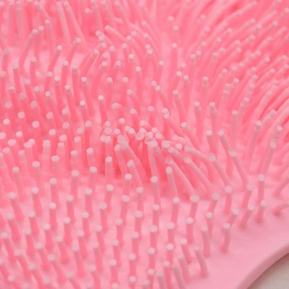 Силіконовий масажний килимок для ванної кімнати, Рожевий / Антиковзний килимок для ніг | Зображення 8