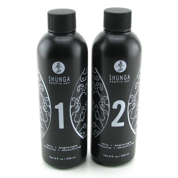 Гель для NURU масажу Shunga Oriental Body-to-Body – Exotic Fruits (2 x 225 мл) плюс простирадло | Зображення 1