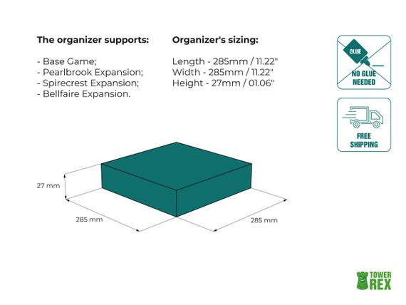 Органайзер для настольной игры Эвердел | Зображення 1