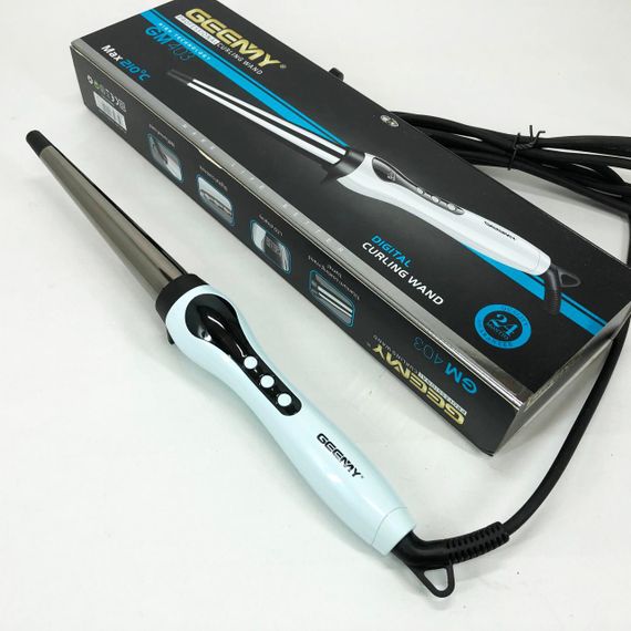 Конусна професійна плойка для локонів Gemei GM-403 | Зображення 7