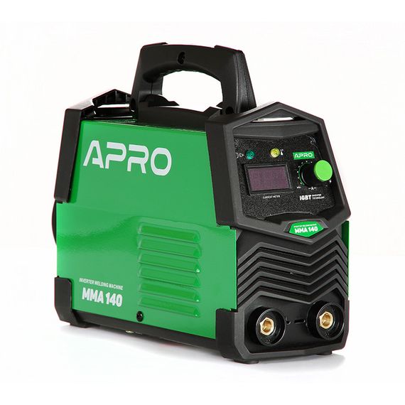 Зварювальний апарат інверторний APRO MMA-140 20-140А ел 4 мм 2,5+1.5м + набір кабелів 8945011 | Зображення 2