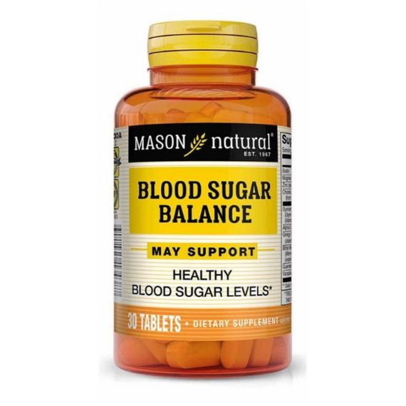 Комплекс для профилактики диабета Mason Natural Blood Sugar Balance 30 Tabs