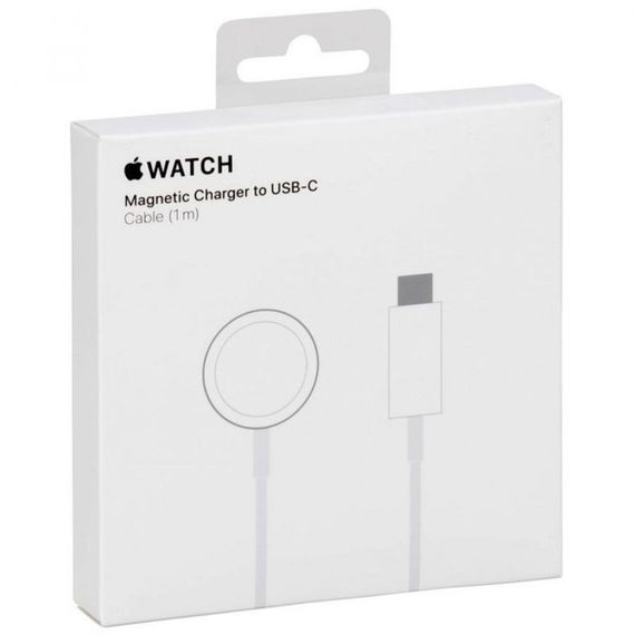 БЗП Magnetic Fast Charger to USB-C Cable for Apple Watch (AAA) (box) White | Зображення 4