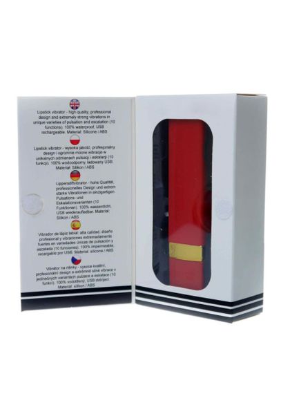 Міні-вібратор - Rechargeable Lipstick Vibrator Red | Зображення 4