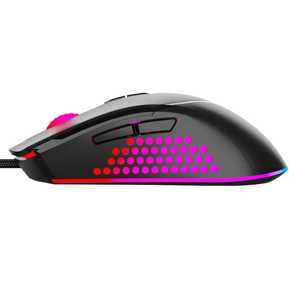 Мишка Sandberg Azazinator Mouse 6400 RGB, ігрова, 6400dpi., 7кн.Huano чорна | Зображення 3