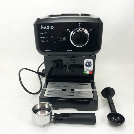 Кофемашина домашняя MAGIO MG-962 1140 Вт, Кавоварка для справжньої кави еспресо, Кофемашина латте XP-22 | Зображення 3