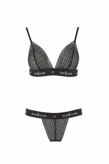 Комплект білизни в сіточку GLAMISS SET black S/M - Passion | Зображення 2