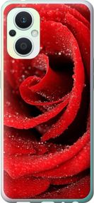 Чехол на Oppo Reno8 Lite Красная роза "529u-2755-17620"