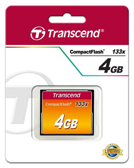 Карта памяти Transcend  4GB CF 133X (TS4GCF133) | Зображення 4