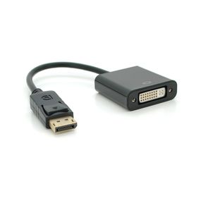 Конвертер Display Port (тато) на DVI24 + 1 (мама) 30cm, Black, 4K / 2K, Пакет
