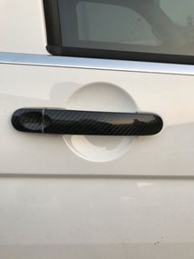 Накладки на ручки (натуральный карбон) 4 ручки для Volkswagen T6